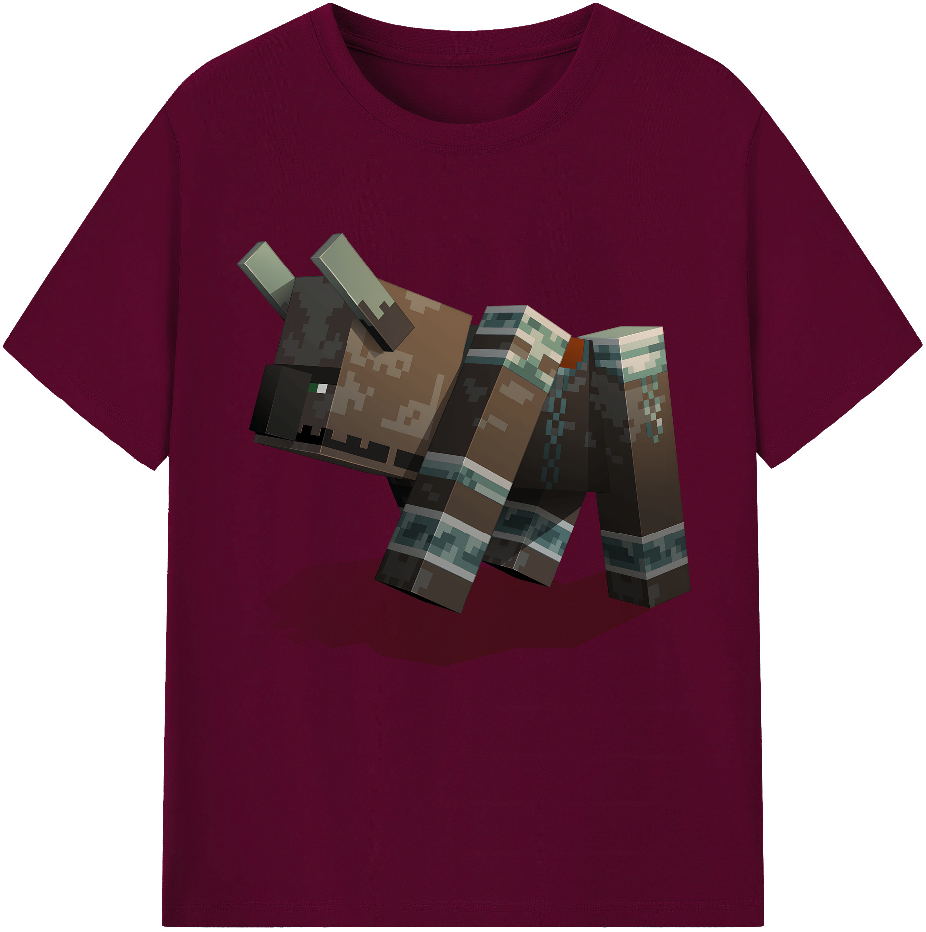 （画像用） マインクラフト ブロックの世界 Minecraft MC Block world レディースカジュアルプリントTシャツ（綿100％）